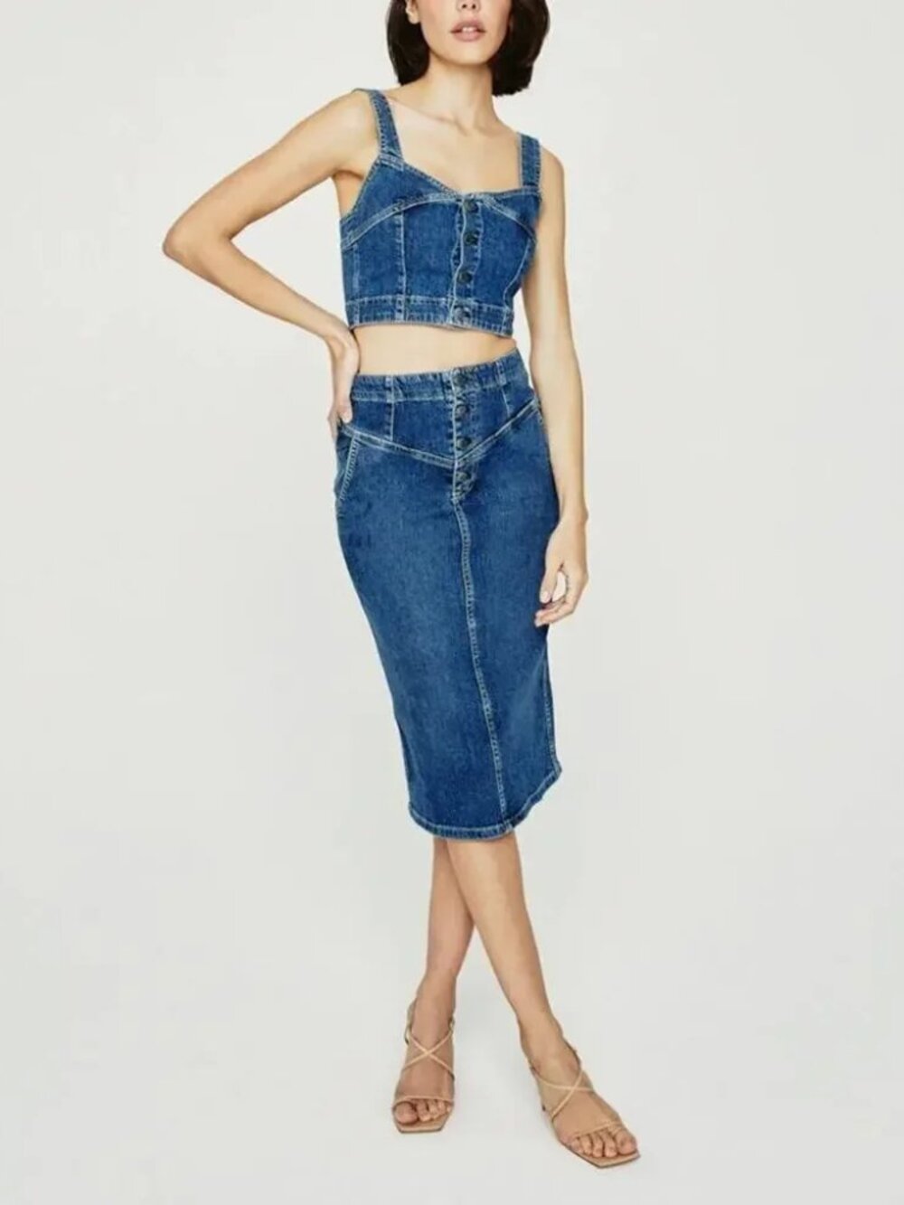 AG Jeans Adriano Goldschmied Selina Skirt Size 27 in color "Vendetta"